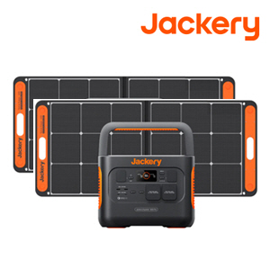 [Jackery] 휴대용 파워뱅크 1500 Pro + 100W 태양광 패널 * 2EA