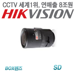 [BOX렌즈-SD] [세계1위 HIKVISION] TV0309D-IR [SD, 3~9mm F1.2]